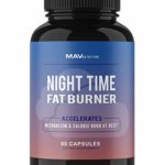 MAV营养减肥丸 – 夜间脂肪燃烧器，作为食欲抑制剂和代谢促进，非转基因，60计数